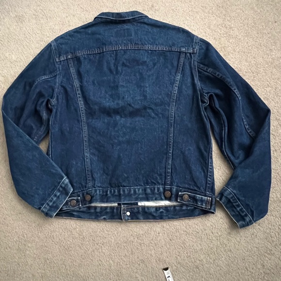 Vintage Levi’s Men’s Original Trucker Denim Jacket Made in France Med-Dark Wash - Picture 2 of 12